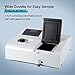 GOYOJO Portable Spectrophotometer 721, LDC Digital Lab Visible Spectrophotometer 350-1020nm Lamp, 6nm Tungsten Lamp Laboratory Analytical Equipment Spectrometer 110V
