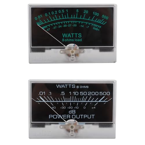 DIIOOMIEEU 12-16V Meter Analog Panel Meter Blue Backlights Need Driver for Power Amplifier