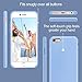 KUMEEK iPhone 6s Plus Case, iPhone 6 Plus Case, Liquid Silicone Rubber with Soft Microfiber Cloth Cushion Protective Case Thin Slim for iPhone 6s Plus/iPhone 6 Plus - Light Blue