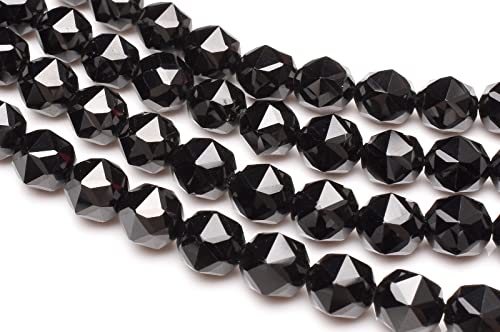 Amazon.co.jp: 【 福縁閣 】ブラックスピネル 6mm スターカット 1連