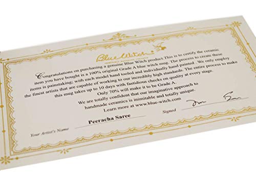 Blue Witch Tazza da caffè fatta a mano con