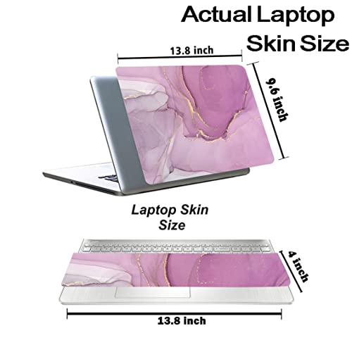 Image of Marbel D12 Top+Wrist Pad Vinyl Laptop Skin /Sticker /Cover for 14 Inches Laptops Laminated-Removable-HD Quality Compatible for Hp-Dell-Sony-Lenovo-Asus etc.(13.8x9.6 Inches)