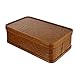 FOMIYES Cesti di vimini con coperchi intrecciati rettangolari Cestini Antico Regalo Caso Casa Organizzatore Box Per Outdoor Picnic Mensola Casa Ufficio