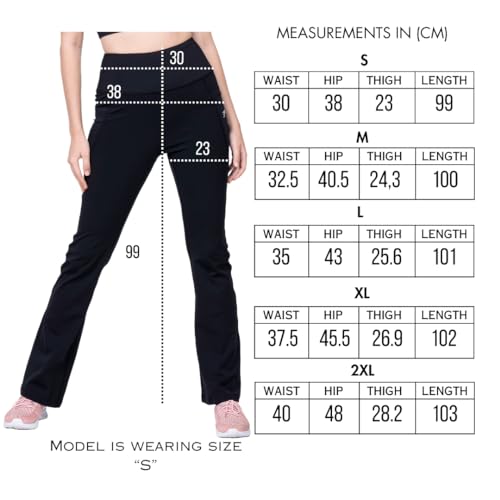 Image of 3rd Planet Women's High Waist Activewear Leggings | 4-Way Stretch, Sweat-Wicking, Non-See-Through Gym & Yoga Tights with Side Pockets | Comfortable Slim Fit Pants for Workout, Running & Fitness