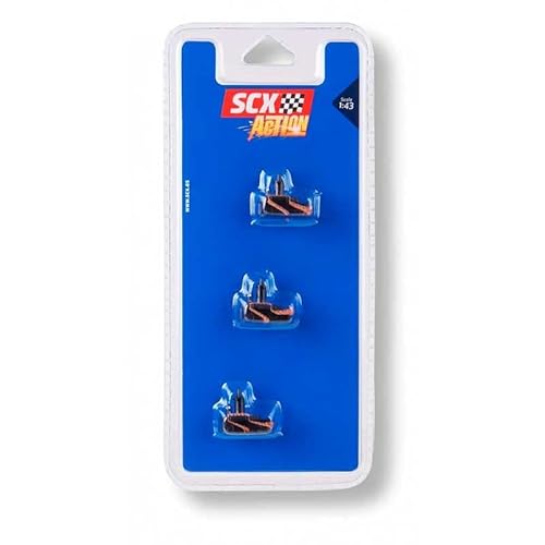 Scalextric - Accesorios Action - Guía con trencillas para Coches Slot - Escala 1:43