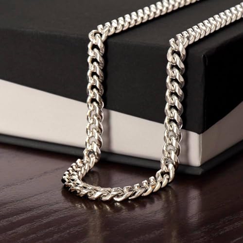 Promise Cuban Chain Necklace for Him - Sentimental & Birthday Gift Ideas for Husband, Boyfriend4