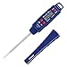Escali DH3 Thermomètre Cuisine Gourmet, Thermomètre Numérique Intérieur, Cuisson, Certifié NSF, Sonde Température de -40° à -232° C, Bleu, 19,7 x 2,5 x 1,3 cm