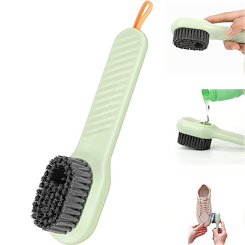Image of ALOUD CREATIONS Plastic Soap Dispensing Cleaning Brush With Handle | Scrubbing Reusable Washing Shoe Brush For Shoes Clothes Cleaning | Pack Of 1