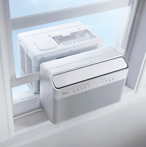 Image of Midea 12,000 BTU DOE U-Shaped Smart Window Air Conditioner, for spaces up to 550 sq. ft., Cool, Auto, Dry (dehumidify), Fan - MAW12AV1QWT-C
