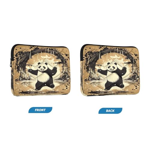 Funda para portátil de 13-14 pulgadas con diseño de panda miniatura 2