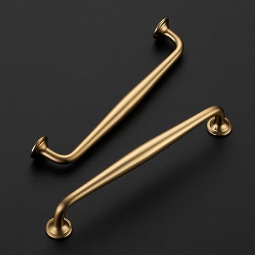 Image of Ravinte 10 Pack 6-1 /4 Inch Champagne Bronze Kitchen Cabinet Handles Solid Zinc Alloy Cabinet Pulls Cupboard & Drawer Handles