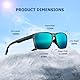 BONDDI Sonnenbrille für Herren Damen, Polarisierte Sonnenbrille mit UV400, TR90-Rahmen für Laufen, Autofahren und Andere Outdoor-Sportaktivitäten (Blau)