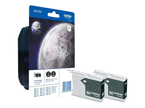 Preisvergleich Produktbild Brother LC1000BKBP2 Ink Cartridge Twin Pack, schwarz