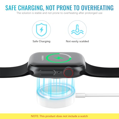 Image of Verilux 4 in 2 Type C Cable Fast Charging, 5.9FT Type C Cable for iPhone Wireless Magnetic Charging Cable for iWatch, USB /C to C, Lighting, Magnetic Wireless Pad for iWatch Series SE /8 /7 /6 /5 /4 /3