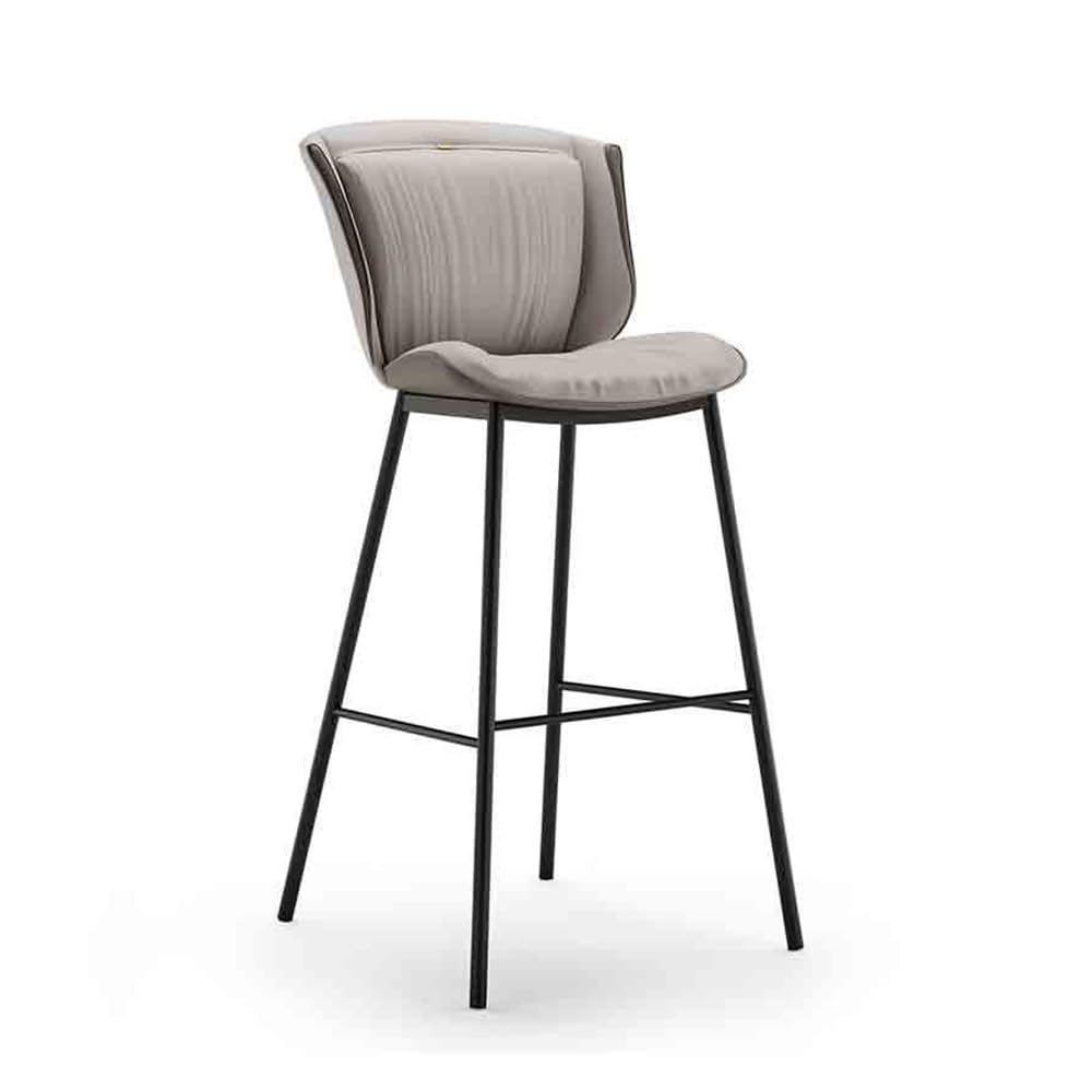 Tabouret de bar en fer léger et moderne coloris grigio