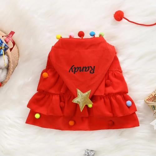 Capa navideña personalizada para mascotas con nombre miniatura 4