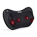 TENZO® Cojín de Masaje para hombros, espalda - Masaje Shiatsu multidireccional - Termoterapia por infrarrojos - Almohada masajeadora eléctrica para alivio del dolor muscular en casa, oficina o coche