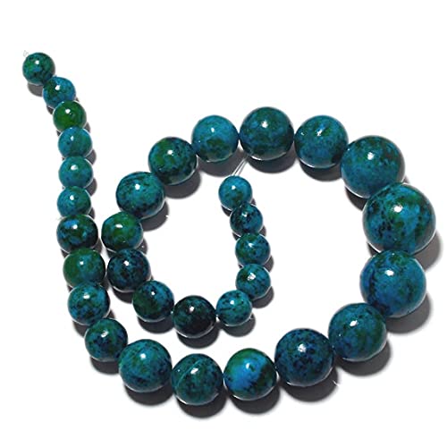 Jaspe chrysocolle rond de qualité supérieure en 10-20mm pour l'artisanat d'art