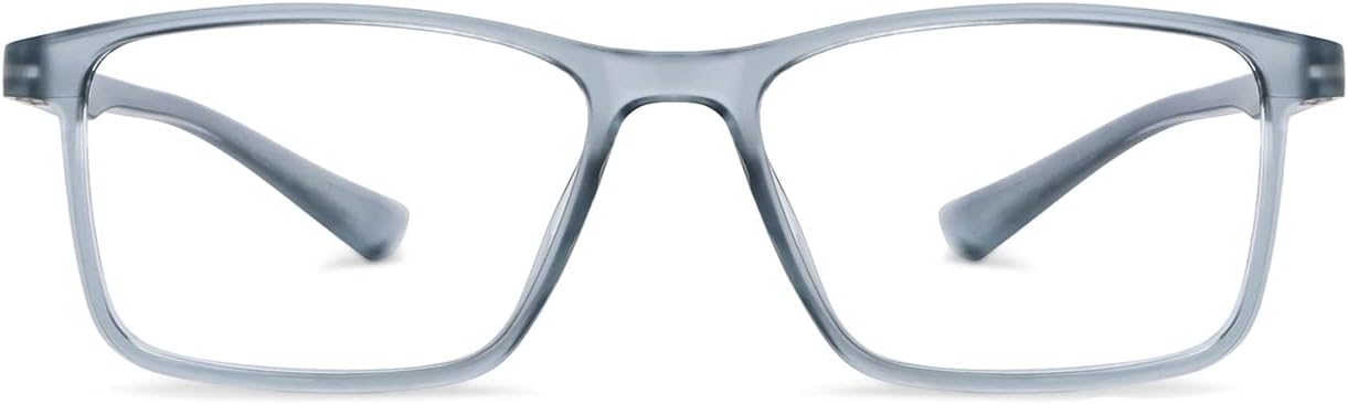 LENSKART BLU | Zero Power Bluecut & Antiglare Computer Eyeglasses For Eye Protection And Strain | Full Rim Rectangle | Men & Women | Medium | LB E14242