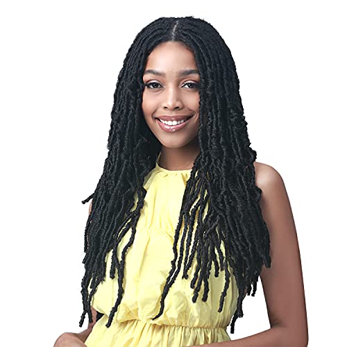 BOBBI BOSS Braided Lace Front Wig MediFresh 4.5 Deep Part MLF618 Nu Locs 24 (1B)