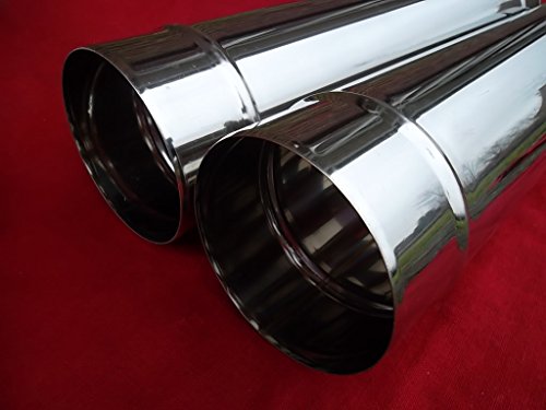 Rohr, Edelstahl EW, Länge 0,25 m, verschiedene Durchmesser 100, 110, 120, 125, 130, 140, 150, 160, 180, 200, 220, 250 mm (180) Cover