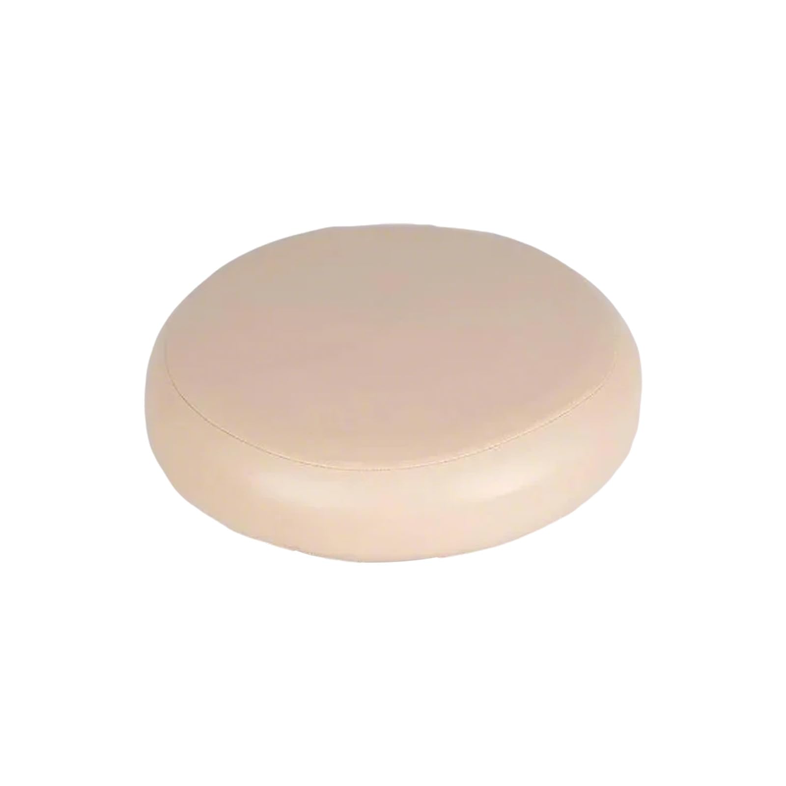 Ywluuoo Champagne Round Stool Slipcover Stretchable Pu Leather Durability Stool Sleeve For Living Room Or Dining Area Decoration Barbershop Sleeve