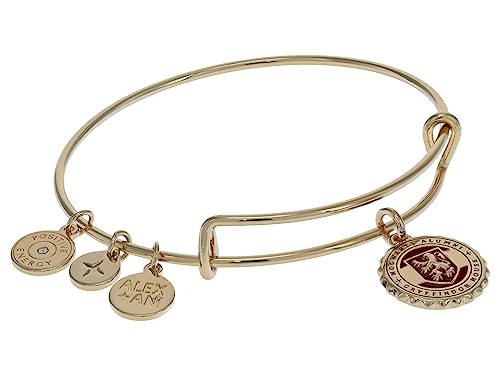 Alex and Ani Collaborations Harry Potter Gryffindor House Charm Bangle, Bangle Bracelet, Shiny Gold Finish, 2 to 3.5in