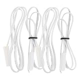 SOLUSTRE 4pièces Capteurs De Température Réfrigérateur Sondes De Remplacement Pour Thermostat Frigo Avec Précision Et Compatible Avec Réfrigérateurs Et Congélateurs