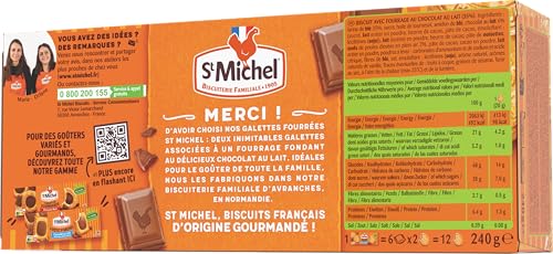 Biscuits Galettes Fourrées Au Lait St Michel Le Paquet De 6x2 Biscuits De - vue 8