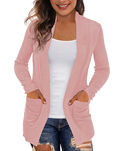 Image of REDHOTYPE Women's Cardigans with Pockets Casual Lightweight Open Front Cardigan Sweaters for Women (S-2XL)