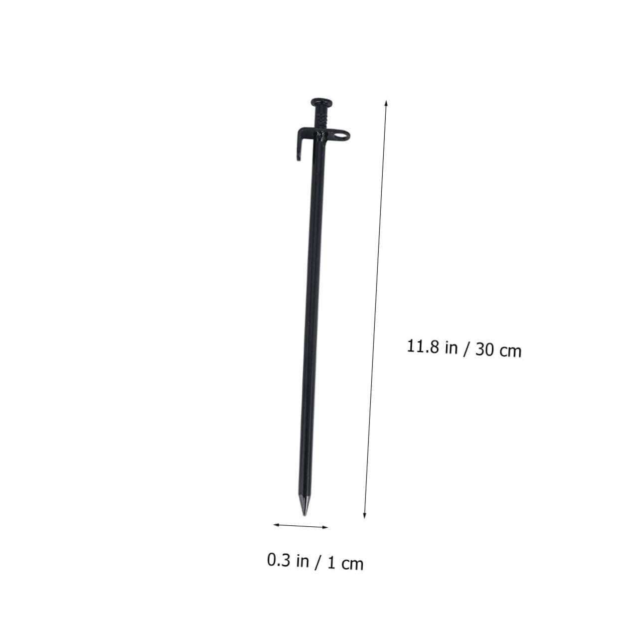 Picchetti per Tende da Campeggio Robusti e Portatili 8 Pezzi in Acciaio Inossidabile Design Tondo Testa e Foro, per Attività Outdoor e Escursionismo