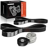 A-Premium Engine Serpentine Belt Drive Kit with Tensioner Compatible with Chrysler Voyager & Dodge Caravan, 2001 2002 2003, 2.4L
