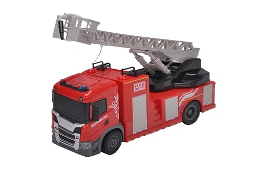 Smart BeBe Scania Camion jouet avec lumières et sons pour enfants (camion de pompiers avec échelles de levier-1)