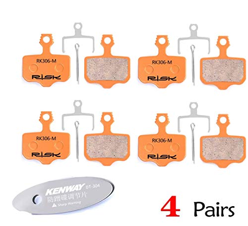 CYCOBYCO 4 Pares Pastillas De Freno De Disco De Bicicleta para Avid SRAM Guide BB5 BB7 DB1 DB3 DB5 Elixir Juicy 3 5 7 9 Trail 4 Pistón (Metal Semimetálico/Sinterizado) (DB1 Sintered-Metal)