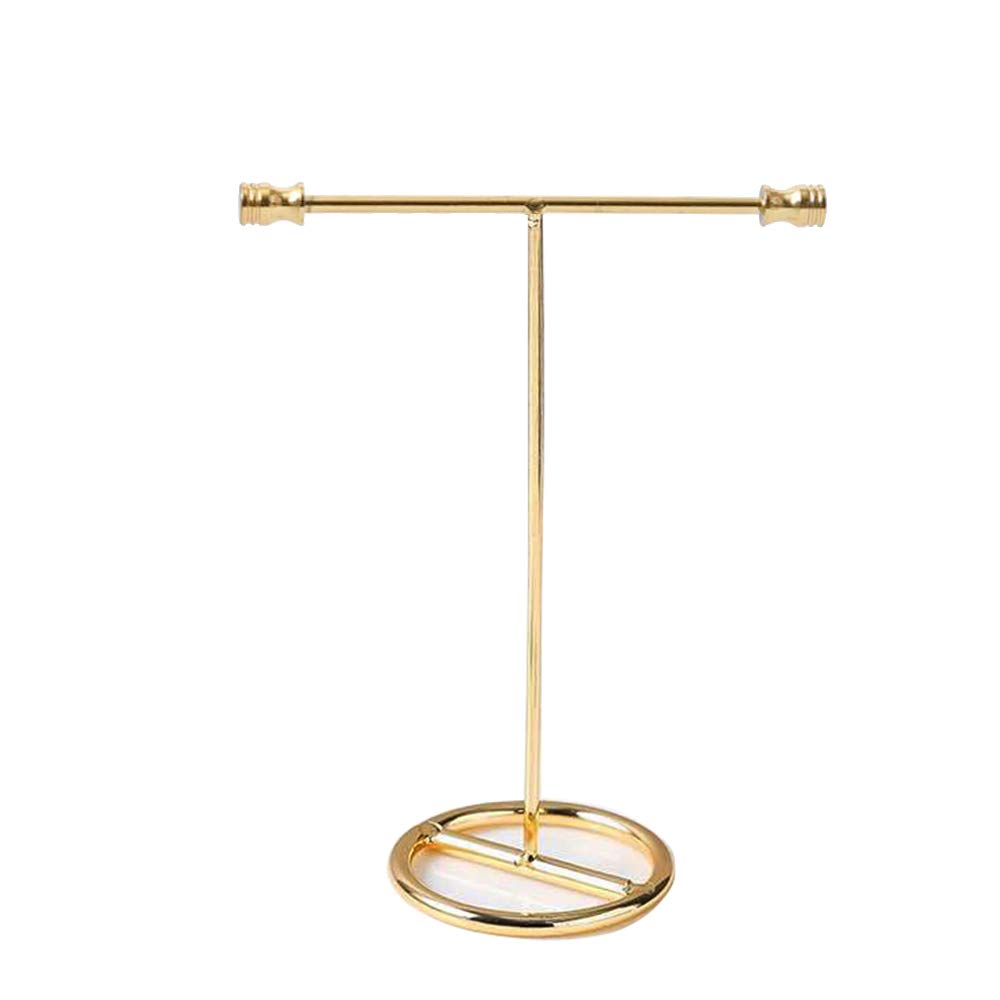 Metal Plating Earring Holder Jewelry Stand Display Stand Jewelry Frame Earrings Divided Jewelry Stand (6.1 Inch - Round)