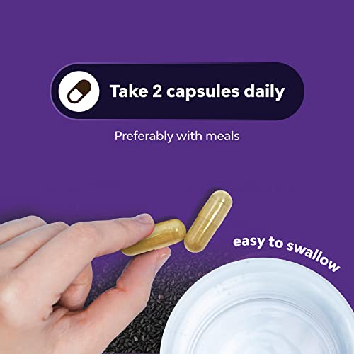 Cold Pressed Black Seed Oil Capsules - Vegan Nigella Sativa Black Cumin Seed Oil Capsules With Omega 3 6 9 Antioxidants And Thymoquinone For Hair Growth Immune Support Joint Health And Digestion #TOP6