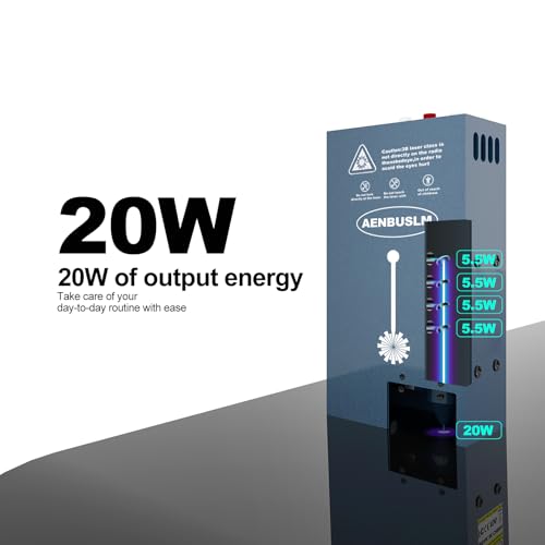 160W Laser Engraving Cutting Module with Built-in Air Assist, 20W(20000mW) Output Power,Built-in FAC,Compressed Spot CNC Carving DIY Laser Master for Laser Cutter Laser Engraver Machine - Class 4 - Image 3