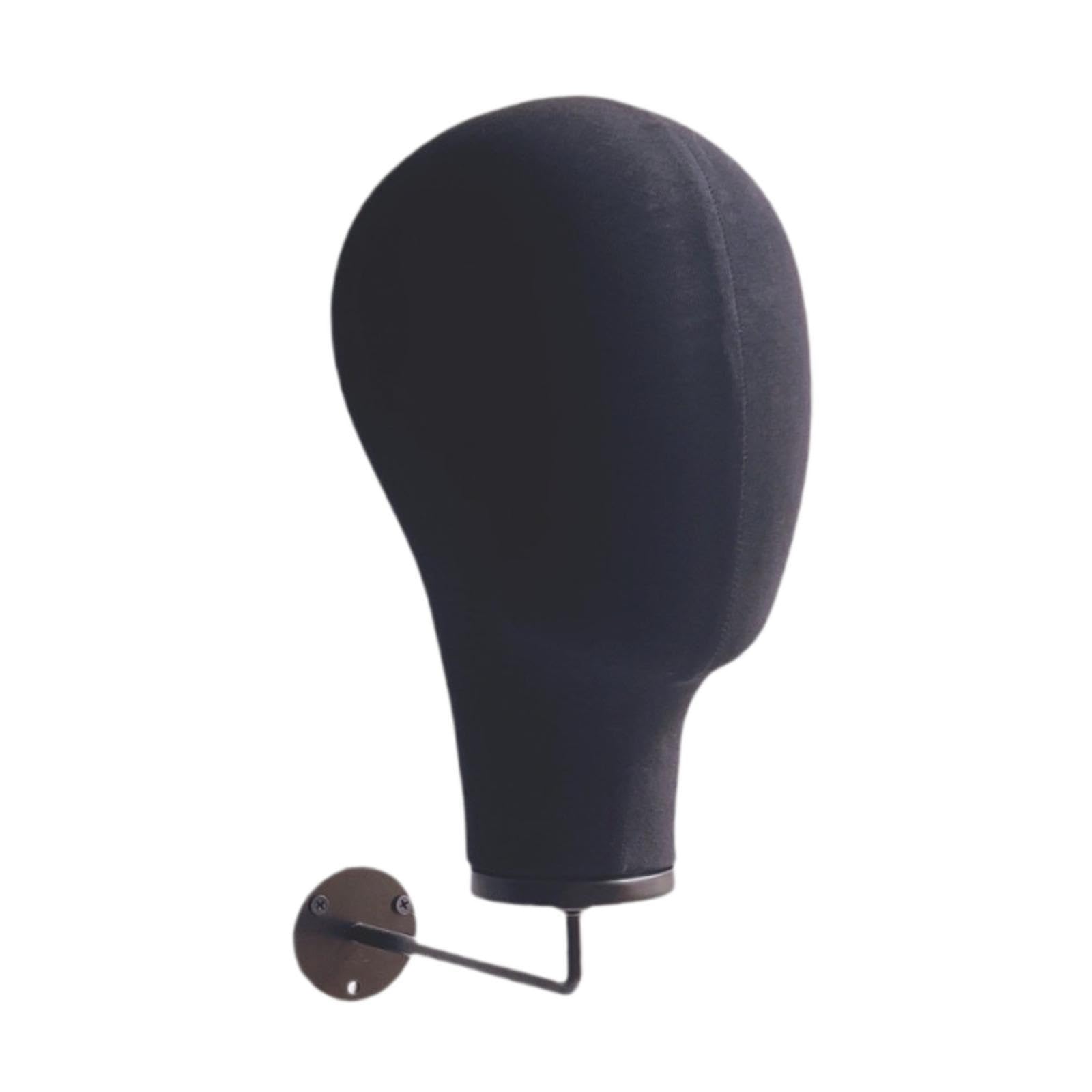 Espositore innovativo per testa di manichino, espositore per parrucche e cappelli, per centro commerciale e barbiere (nero)