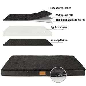   Patas-Lague-Orthopedic-XL-Dog-Bed-for-Large-Dogs-42X28-Waterproof-Big-Large-Dog-Beds-with-Removable-Washable-Cover-Egg-Crate-Foam-Pet-Bed-Mat-with-Nonskid-Bottom-Black