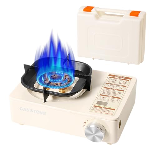 Hornillo De Camping | Hornillo Portátil con Estuche de Transporte - 6000W Alta Potencia Utensilio de Cocina Portátil para Montañismo Senderismo Autocaravana