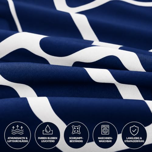 Pamposh Bettwäsche 200x200 cm Set – 3-teilig Mikrofaser Bettbezug Set mit 1 Bettbezug 200x200 cm & 2 Kissenbezügen 80x80 cm… – Ansicht 6