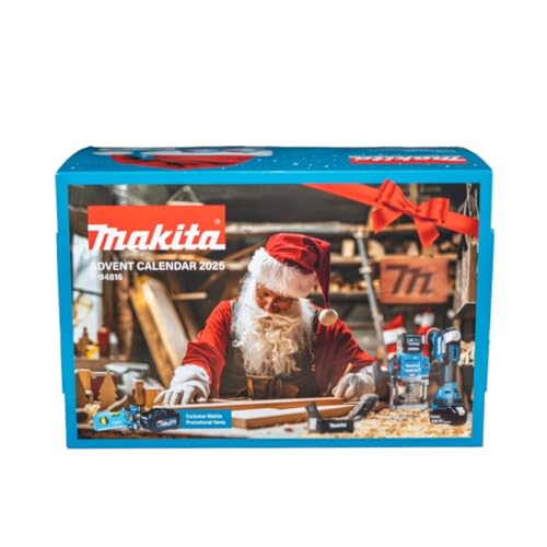 MAKITA Adventskalender 2025 Männer mit 77-teilige Werkzeugset Handwerkzeug Advent Kalender Werkzeug Bohrer-Set für Herren und Mann Advent Calendar Weihnachtskalender 2025 (WERT : 250)