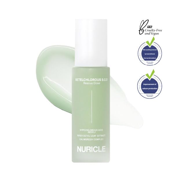 Betelchlorous S.O.S Rescue Dose – Hypochlorous Acid Face Serum for Acne, Redness & Sensitive Skin, Soothing Korean Skincare Serum, 30ml (1.014 fl oz) - Image 9