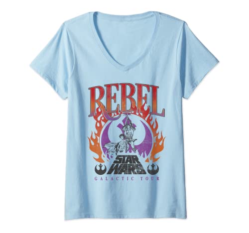 Star Wars Rebel Galactic Tour C1 Camiseta Cuello V