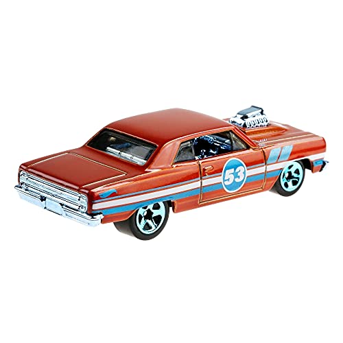 Hot Wheels Orange & Blue 53rd Anniversary '64 Chevelle SS 1:64 miniatura 2