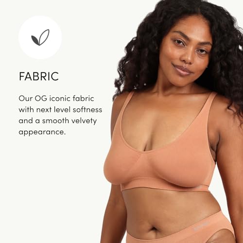 Image of Boody -Seamfree Crop Bra -Seamless Bralette -No Padding, Clips, Fastenings, Wires -Bamboo Viscose -Low-Medium Support Pull-On