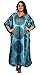 Up2date Fashion Womens Satin Caftan/Kaftan in Blue Mandala Print, One Size, Style Caf-95RB