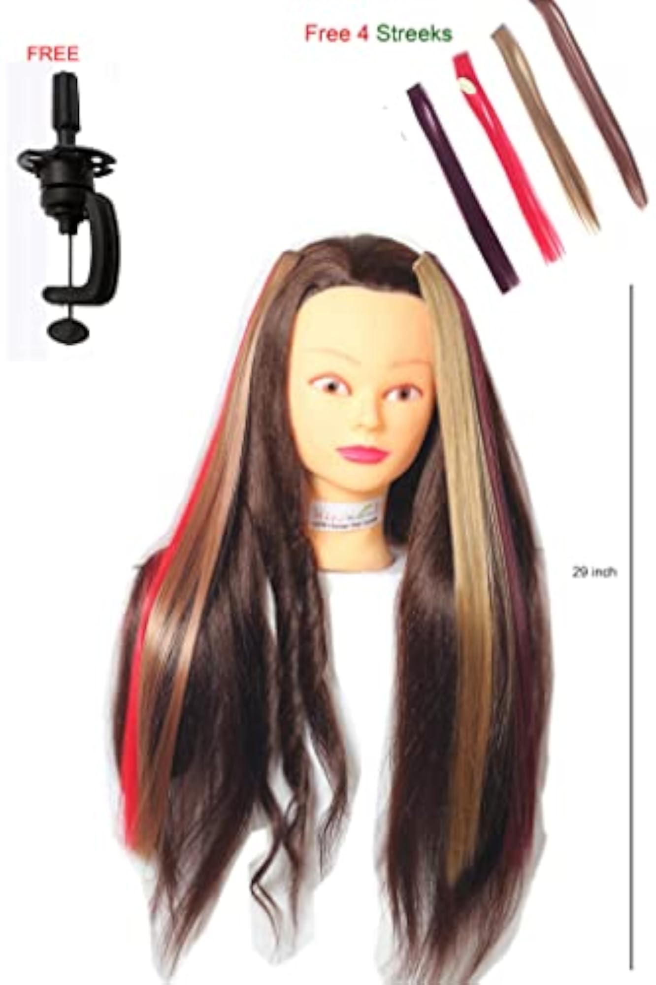 Ritzprime Processed Mix Human Hair Dummy for Styling