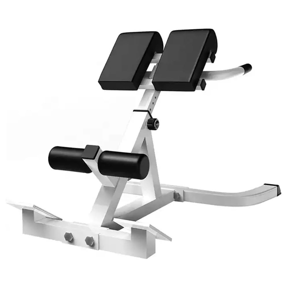 Roman Chair Hyperextension Bench – Adjustable Back Extension Machine for Core, Lower Back, Glutes, Hamstrings – Heavy-Duty Steel Ab Bench with 7 Height Levels and High-Density Foam Padding