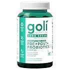 Goli Zero Sugar Pre, Post, Probiotic Gummies. World's First 3-in-1 Gluten-Free, Vegan, Non-GMO, and Gelatin-Free. (1)